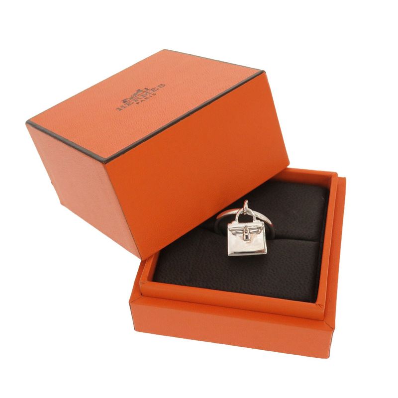Hermes Amulet Kelly Ring 925 Silver Ring Accessories 0169 Hermes