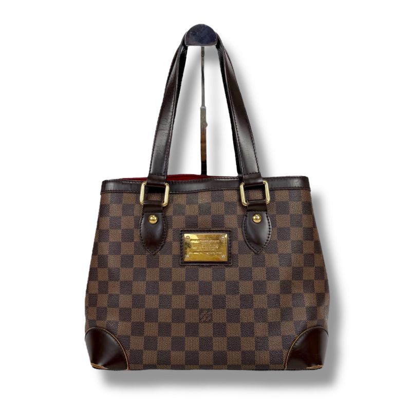 Louis Vuitton Louis Vuitton Damier Leather Ebène Hampstead PM Mini Tote Handbag