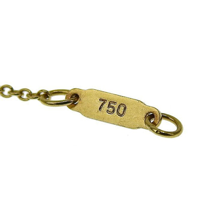 Tiffany & Co Oval Key Diamond Necklace 18K Yellow Gold 750 Yellow Gold Diamond