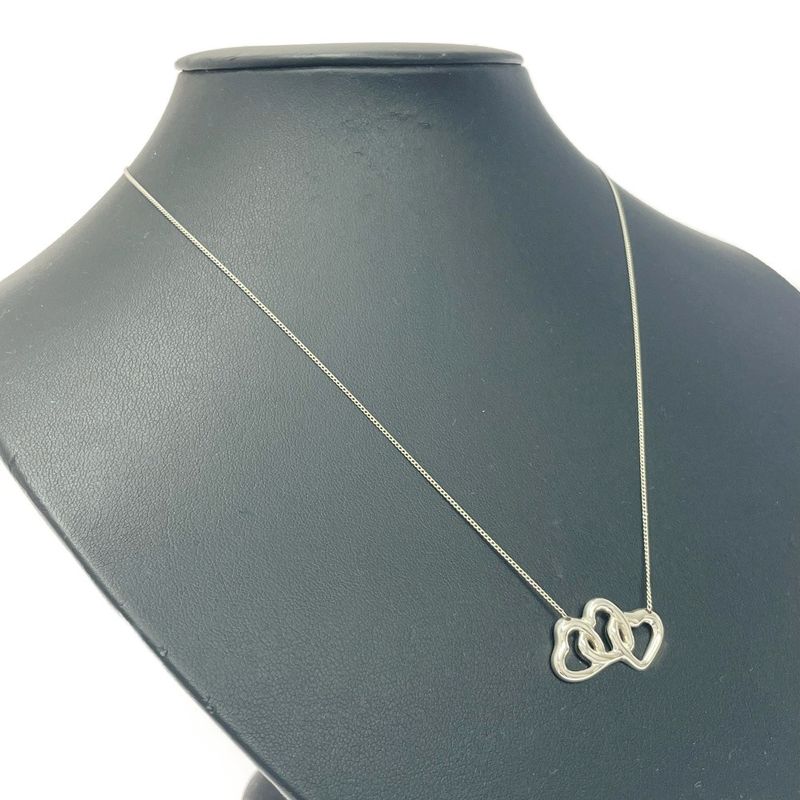 Tiffany & Co Tiffany & Co Silver Triple Loving Heart Necklace 3.7g 925 Engraved