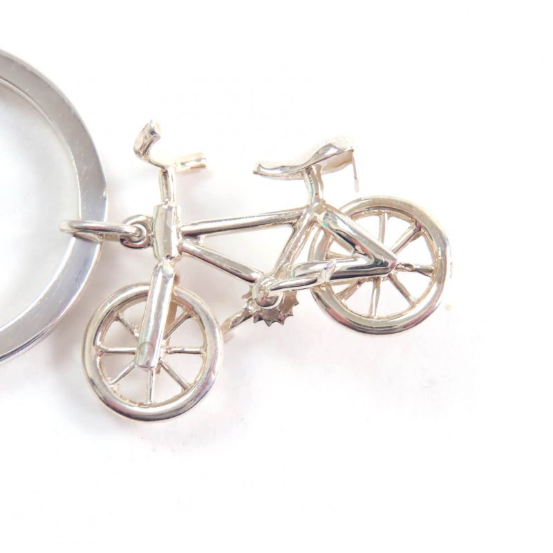 Tiffany & Co Sv925 Rare Model Bicycle Key Ring Key Holder Silver