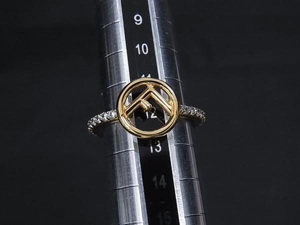 Fendi Fides Ring Accessory Size S (approx Size 12) Gold Fs2550