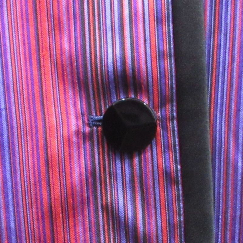 Yves Saint Laurent Collarless Jacket Blouson Quarter Sleeve