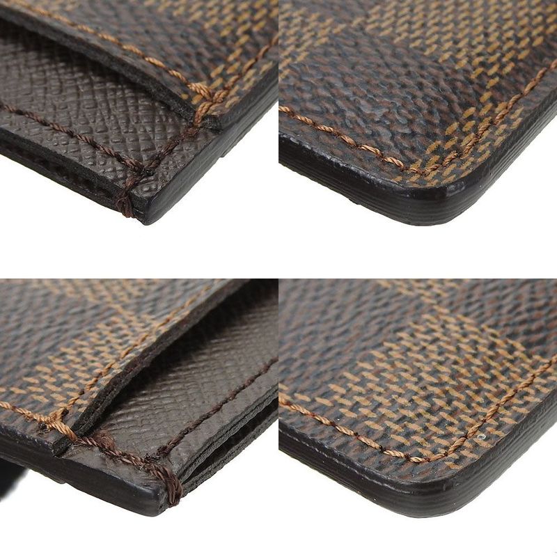 Louis Vuitton Card Case Pass Case Porte Culte Surple N61722 Damier Ebène