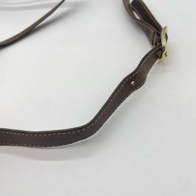 Gucci 66 02 014 Shoulder Bag Brown Sherry Line GG Supreme Canvas PVC Leather