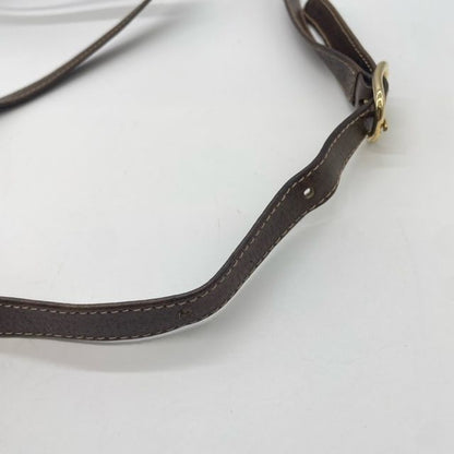 Gucci 66 02 014 Shoulder Bag Brown Sherry Line GG Supreme Canvas PVC Leather