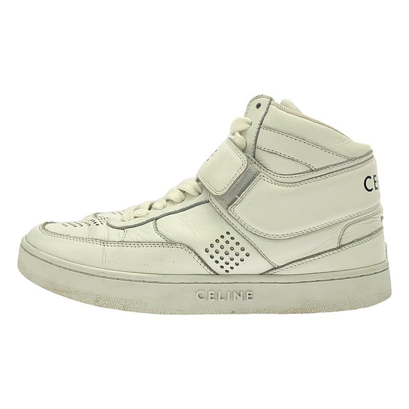Celine - Z Trainer Ct-03 Leather High-cut Sneakers - 35 - White - Women's