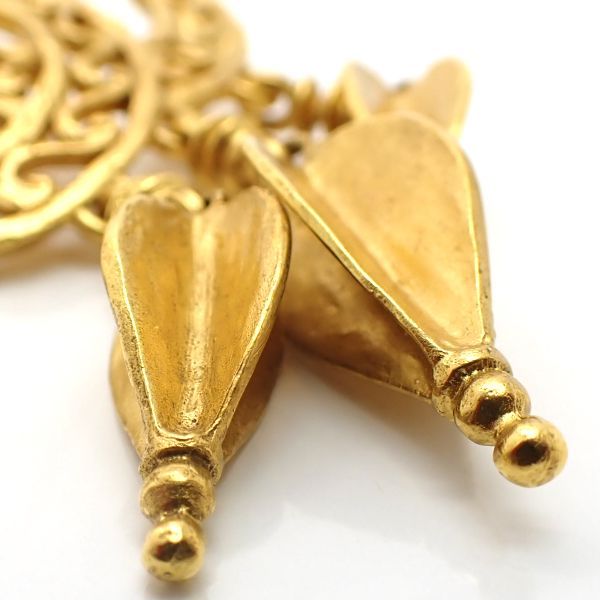 Chanel Brooch 95A Vintage Coco Mark GP With Box Chanel Vintage