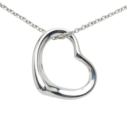 Tiffany & Co Open Heart Pendant Necklace Sv925 Silver Ladies Tiffany & Co
