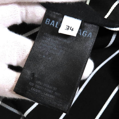 Balenciaga 556247 Checked Asymmetrical Cutoff Oversized Vest Sleeveless Dress