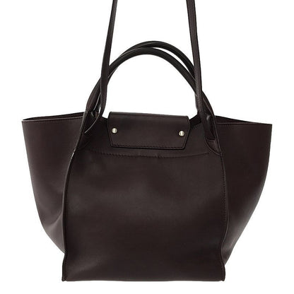 Celine - Big Bag Small 2-way Shoulder Bag Calfskin Burgundy Women