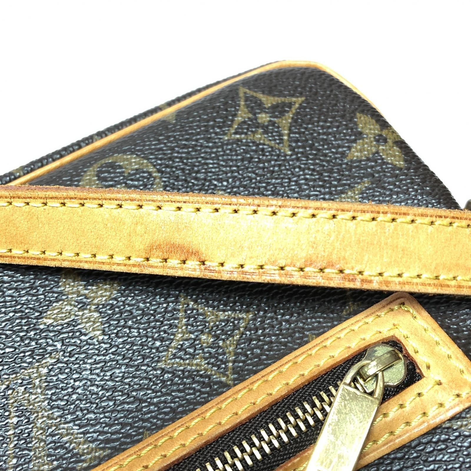 Louis Vuitton Women's Shoulder Bag Monogram Pochette Shite M51183 Brown