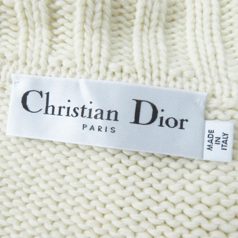 Christian DIOR 21AW 144m01am318 Wool Cashmere Blend DIOR Marinière Motif Logo