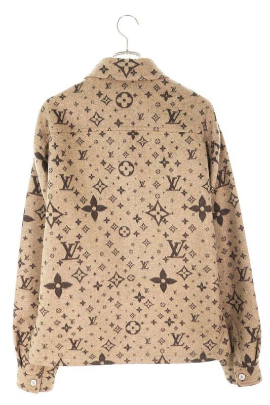 Louis Vuitton 25SS Rm251mj FRW Hsb39w Monogram Wool Silk And Cashmere Overshirt