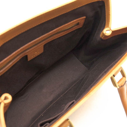 Gucci Bag Tote Bag Handbag Ladies Women Leather Genuine Brown 120895 Unisex