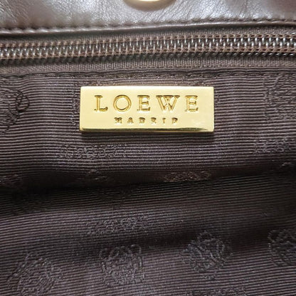 Loewe Tote Bag Anagram Pattern Dark Brown