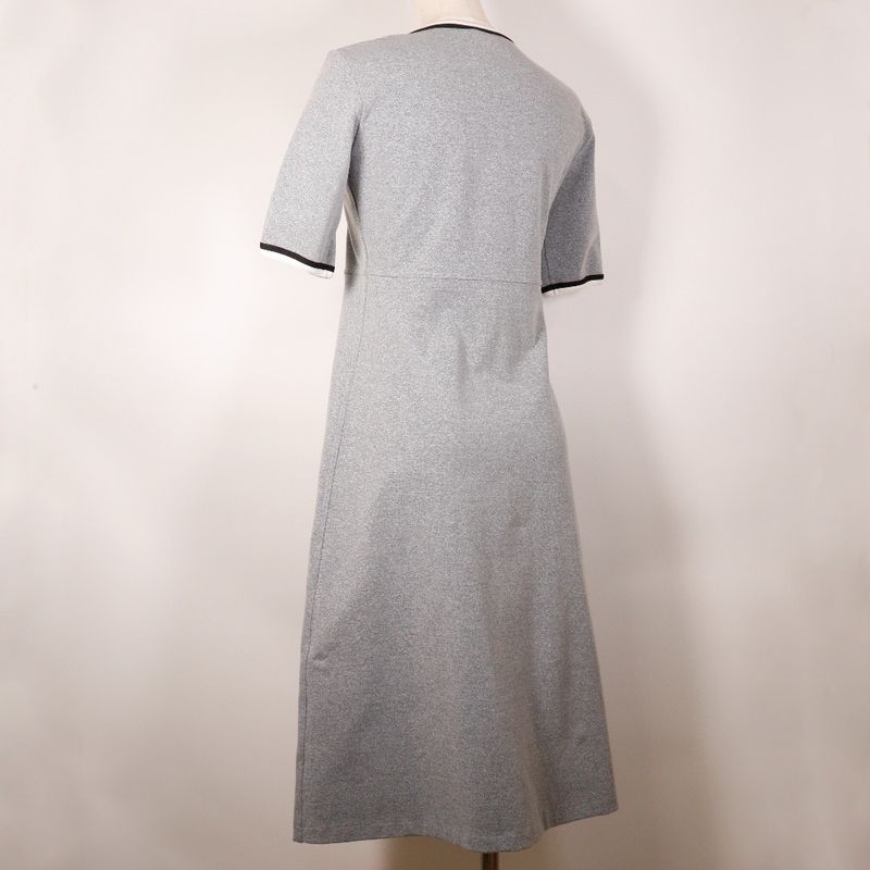 Chanel Coco Mark P11147v06479 Nylon X Polyurethane X Polyamide Gray Ladies Dress