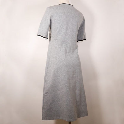 Chanel Coco Mark P11147v06479 Nylon X Polyurethane X Polyamide Gray Ladies Dress