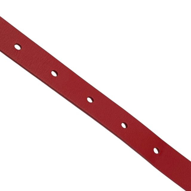 Christian Dior Belt Thin Belt CD Logo Red Women's Christian Dior [size 70]
