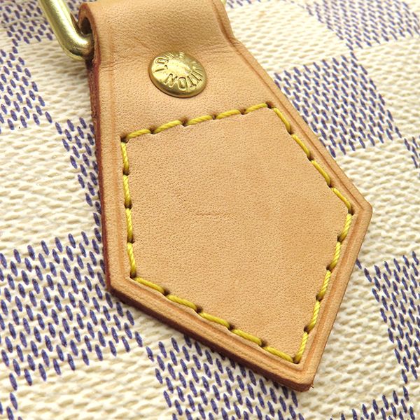 Louis Vuitton Handbag Speedy 30 Damier Azure Canvas Damier Azure Gold Hardware