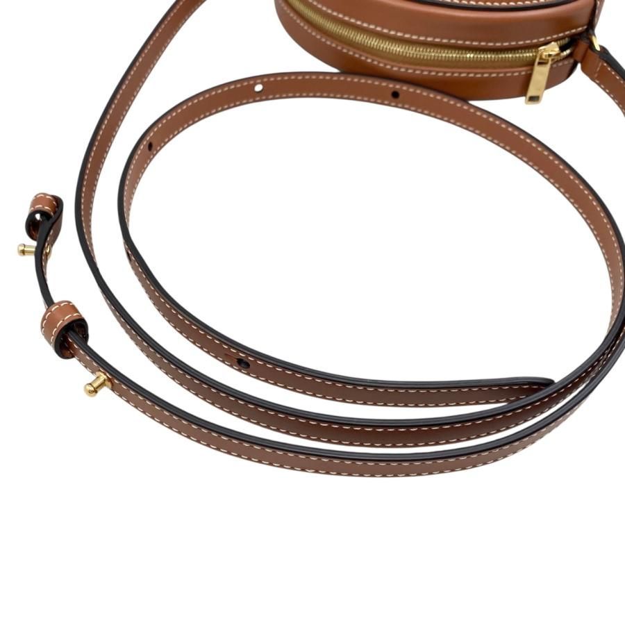 Celine Shoulder Bag Oval Purse Crossbody Bag 10i703 Cuir Triomphe Brown Gold