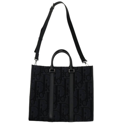 Dior East West Maxi Oblique Jacquard Tote Bag Men's