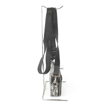 Christian Dior Oblique Jacquard Shoulder Bag Canvas Women's