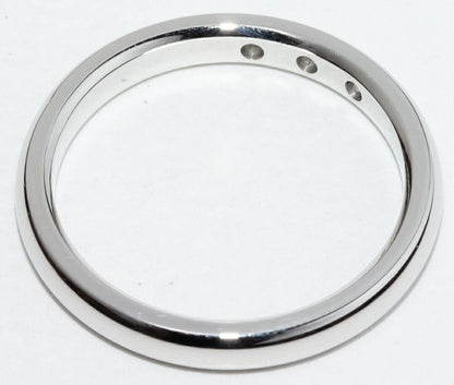 Tiffany & Co Ring Pt950 Diamond 3P (006ct) Elsa Peretti Stacking Band Ring