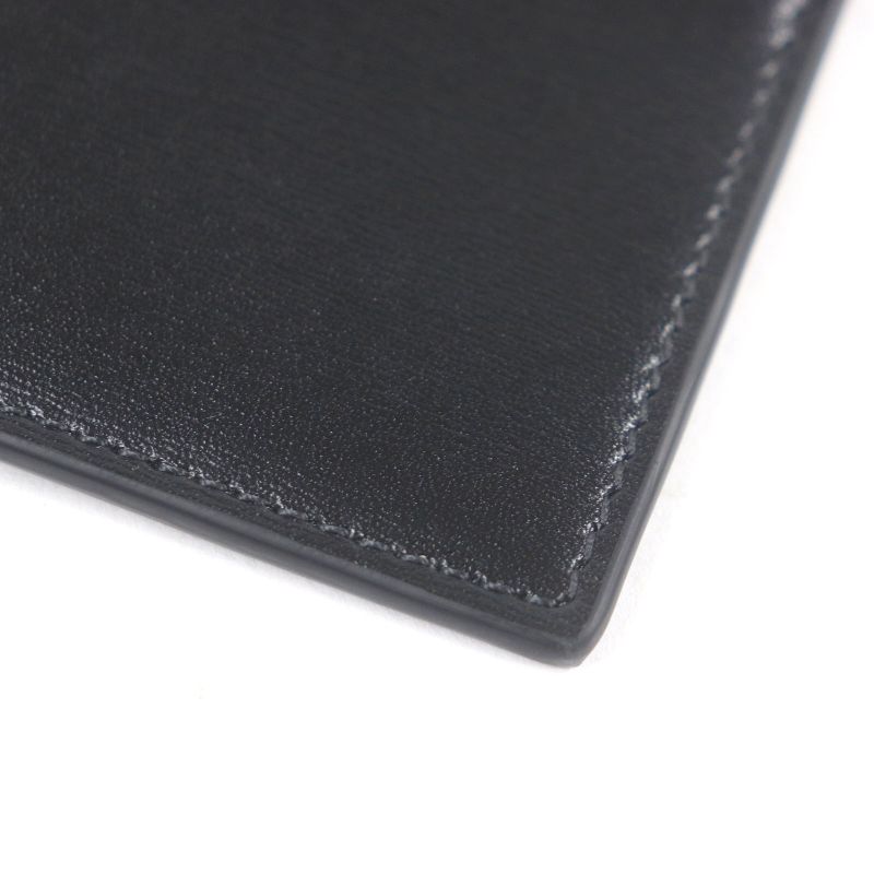 Celine 10m083fvo Zipped Card Holder Calfskin Triomphe Gold Charm Business Card