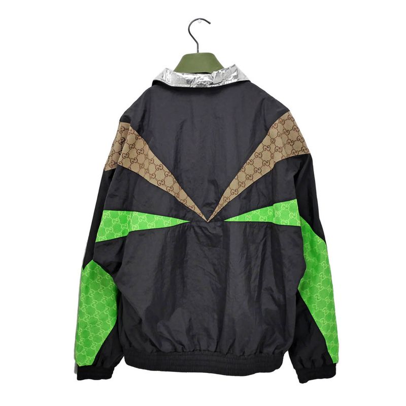 Gucci Nylon Zip Up Jacket XS Size Black 747061 Long Sleeve Nylon