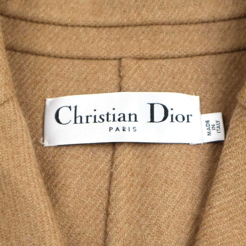 Christian Dior Camel Wool Chester Coat 840m02a0012 Camel 34