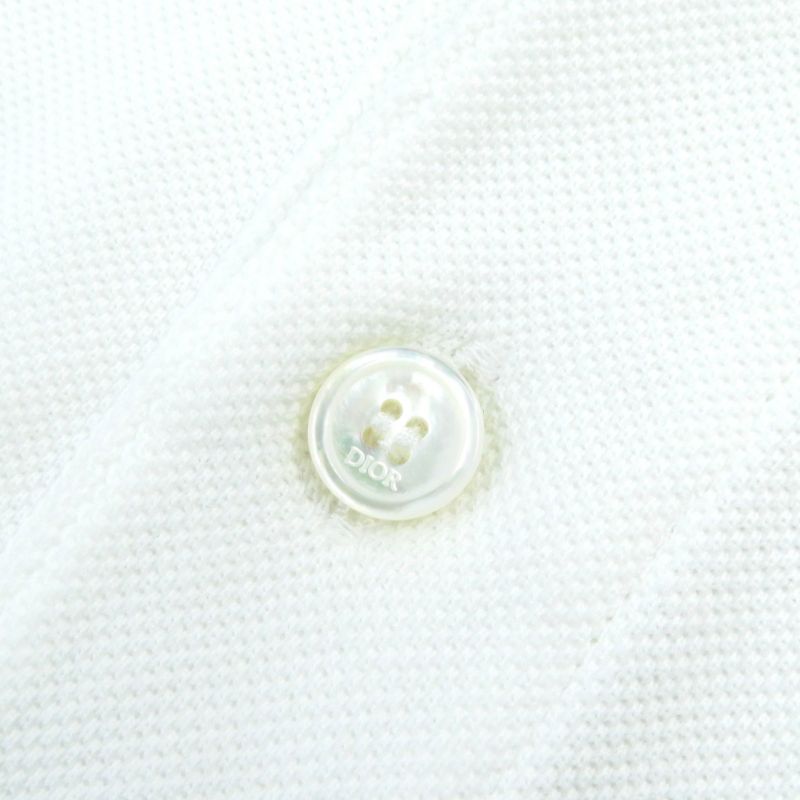DIOR Homme 733j805b0373 Cotton Pique BEE Embroidered Short Sleeve Polo Shirt