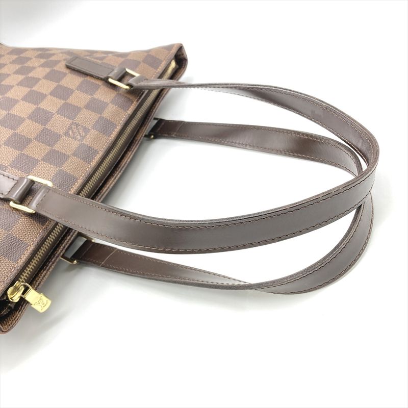 Louis Vuitton Cabas Piano Tote Bag Damier Ebène N51187 Brown Gold Hardware