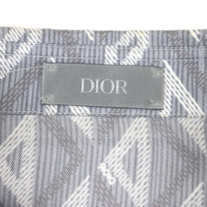 DIOR 19c545a5797 CD Diamond Twill Silk Shirt 100% Silk Wing Tailoring Logo