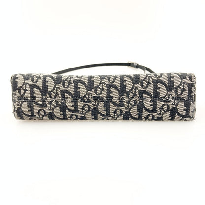 Christian Dior Trotter Handbag Pouch Beige X Black