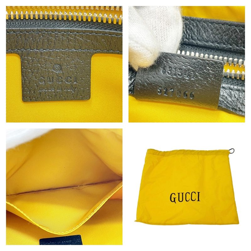 Gucci 631341 527066 Nylon GG Pattern Off the Grid Body Bag Yellow 404077 Body