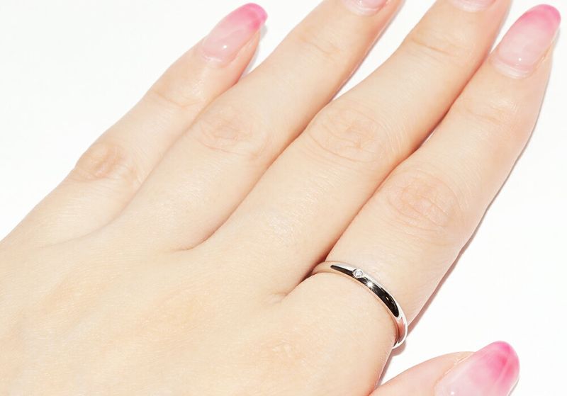 Cartier Ring Pt950 Diamond 1P (001ct) Classic Wedding Ring 1895 Wedding Ring