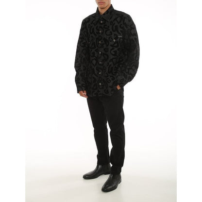 Dolce & Gabbana Top Chemise Button Up Dress Shirt Jacket Denim Men's