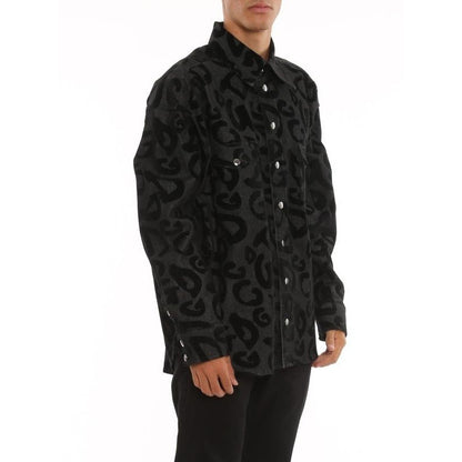 Dolce & Gabbana Top Chemise Button Up Dress Shirt Jacket Denim Men's