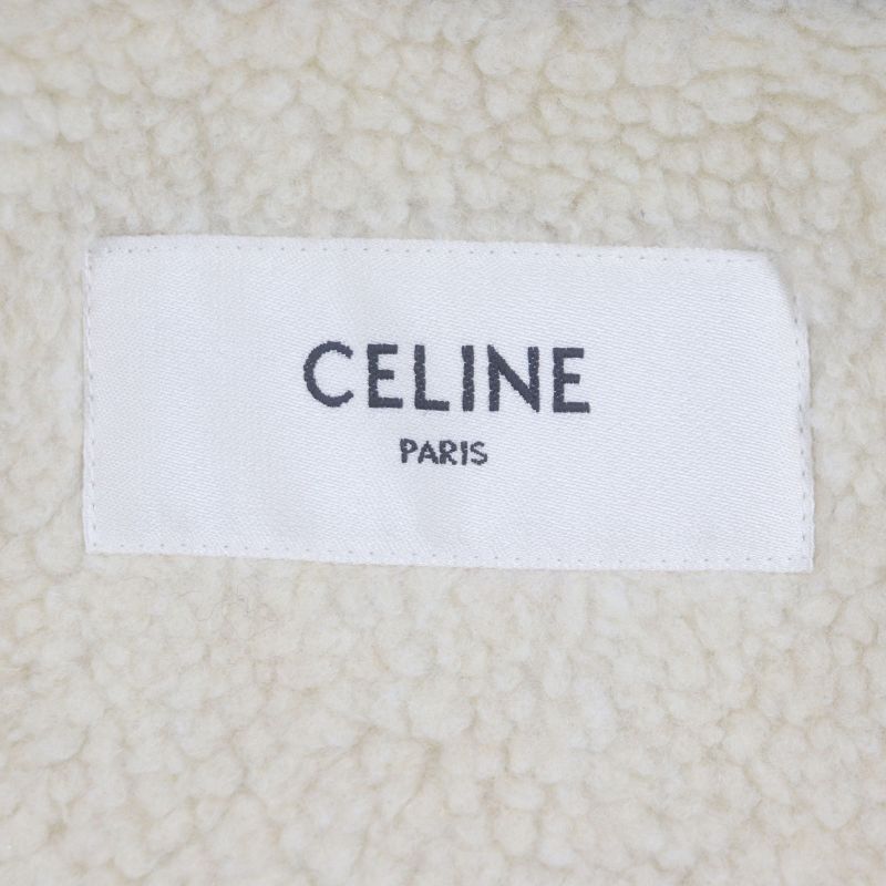 Celine 24AW 2w93c227r Eddie Period Fleece With C Patch Cotton Filled Coach
