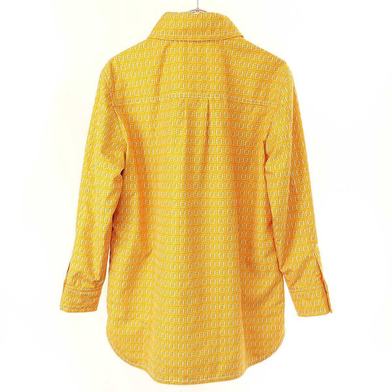 Fendi Ff Nylon Shirt Jacket 12cpc-20-2345 Yellow 38