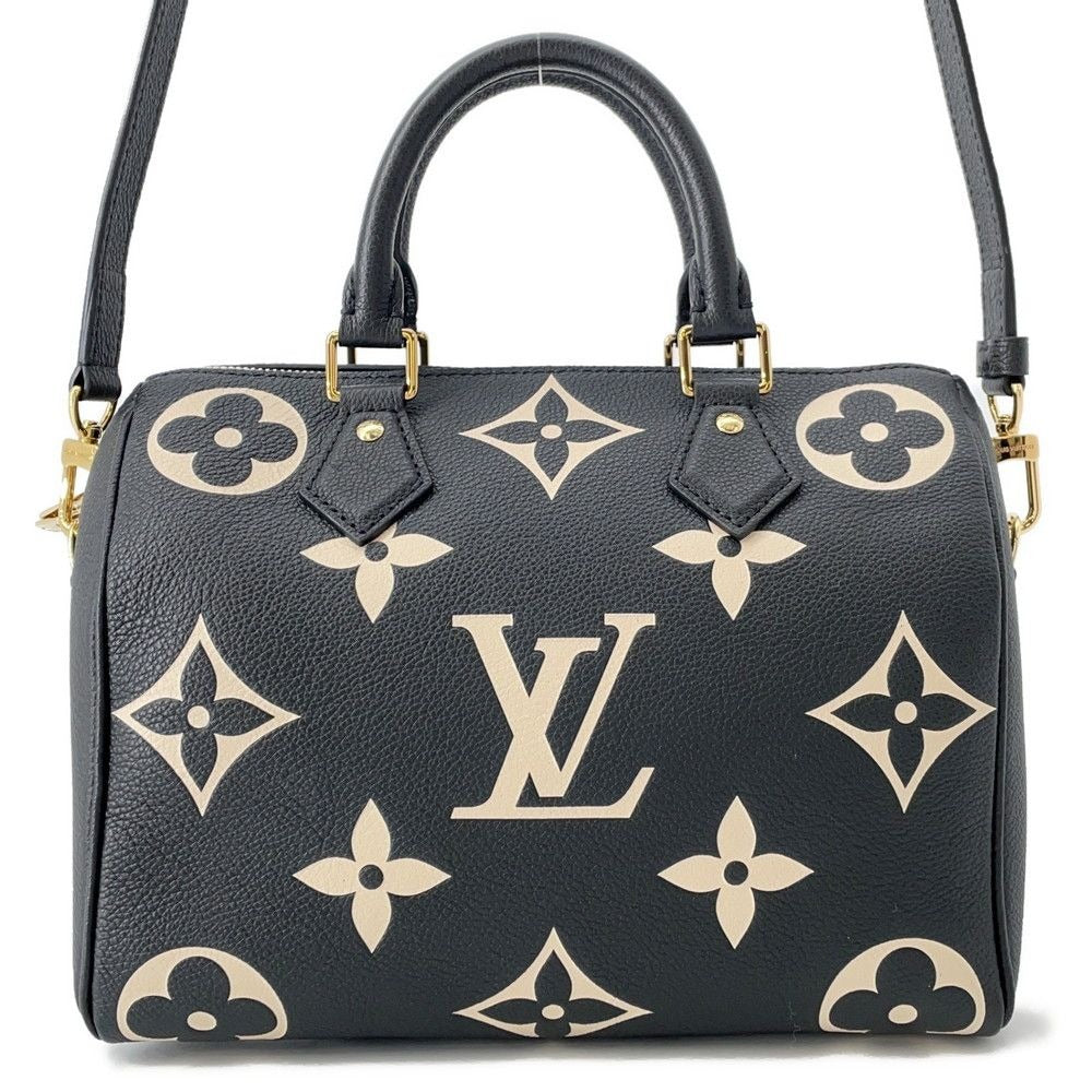Louis Vuitton Handbag Bicolor Monogram Empreinte Speedy Bandouliere 25