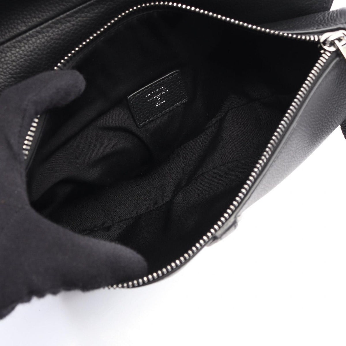 Dior Waist Bag Erl Black Leather — view 3