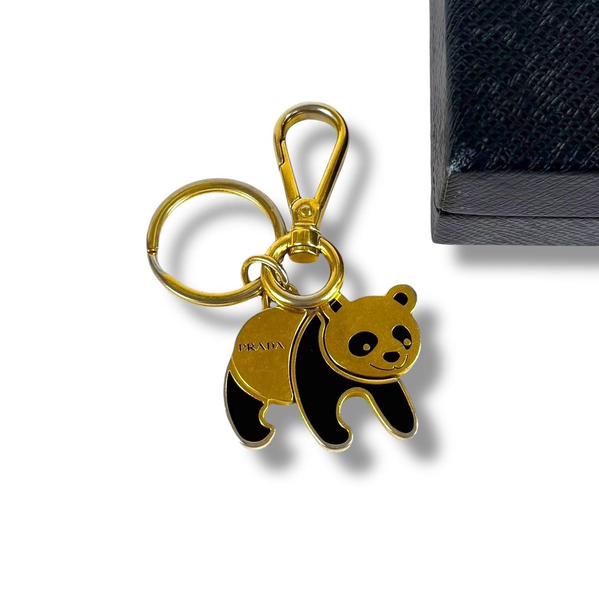 Prada Panda Motif Key Sling Bag Charm Holder — view 9