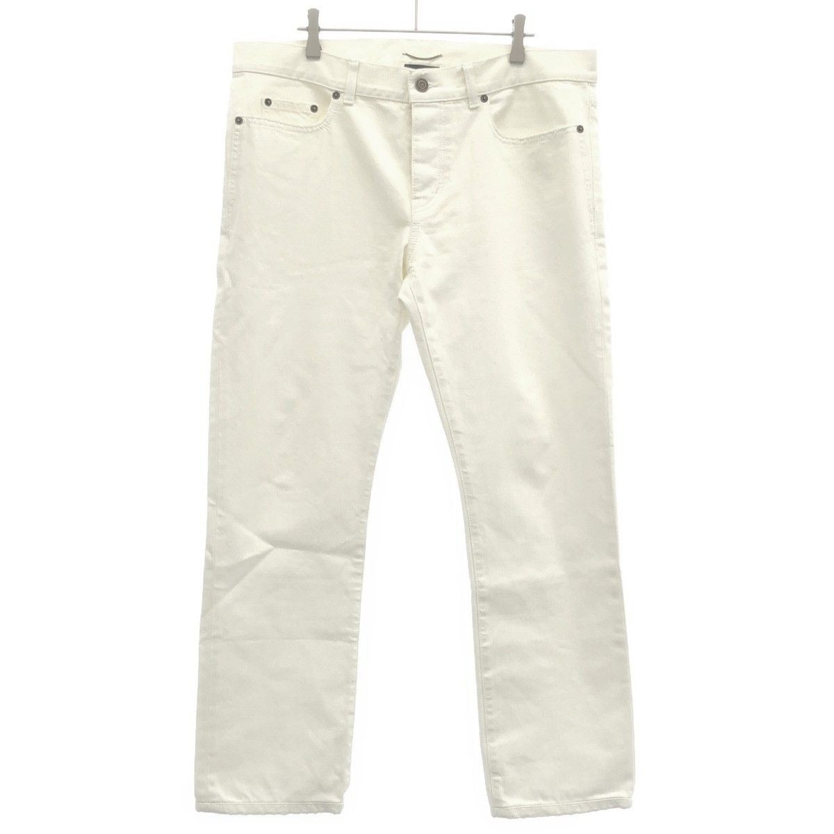 Saint Laurent Paris Sl Lw Denim Pants White 32
