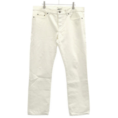 Saint Laurent Paris Sl Lw Denim Pants White 32