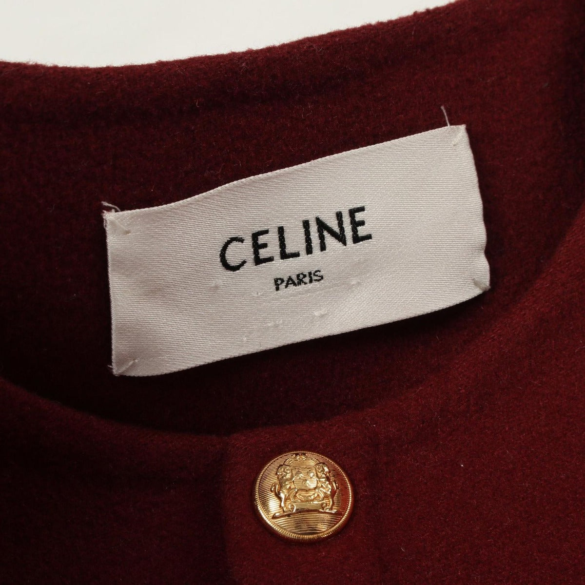 Celine Collarless Jacket Cashmere — view 7