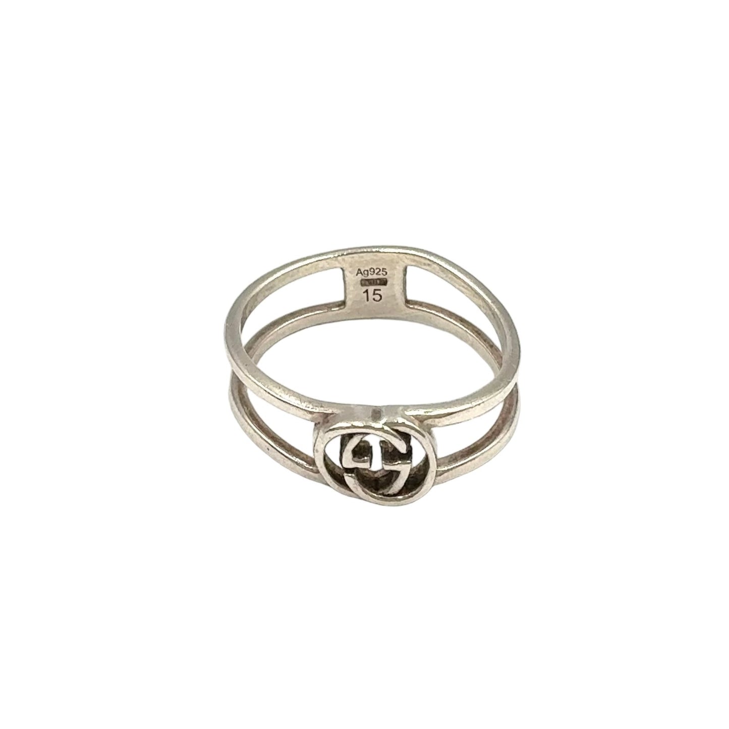 Gucci Interlocking Silver Ring