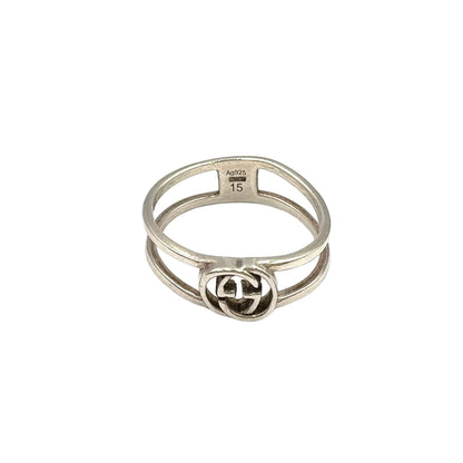 Gucci Interlocking Silver Ring