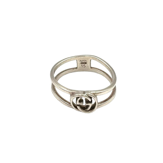 Gucci Interlocking Silver Ring